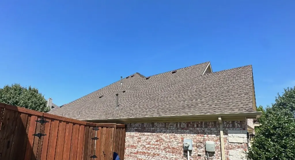 Completed roof replacement project in White